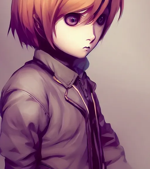 Image similar to beautiful little boy anime character inspired by jason voorhees, art by rossdraws, wlop, ilya kuvshinov, artgem lau, sakimichan and makoto shinkai, concept art, anatomically correct, extremely coherent, realistic, mask, smooth, hd, long hair