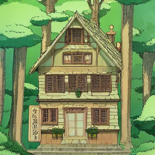 Image similar to the house is a tree, studio ghibli