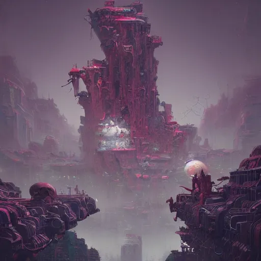 Prompt: the death of humanity, intricate, abstract, magical, wacky, dreadful, horror, concept art by Tooth Wu, by WLOP, by Beeple, by Dan Mumford, by Greg Rutkowski, Octane Render, digital painting highly detailed, trending on Artstation