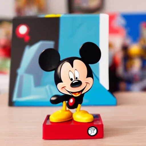 Image similar to mickey mouse stop motion vinyl action figure, plastic, toy