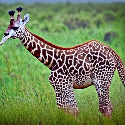 Prompt: a spotted girraffe award winning nature photography t
