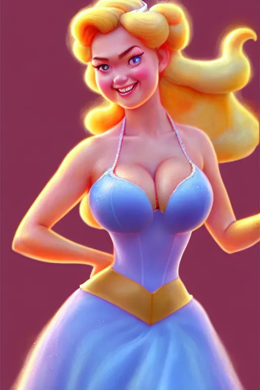 Prompt: polished sweaty princess peach : : princess peach face : : kate upton body : : weta disney pixar movie still photo : : hi - fructose, sci fi, fantasy, decadent highly - detailed digital painting, golden ratio, octane render, artstation, smooth, sharp focus, artgerm, mucha, loish, wlop : :