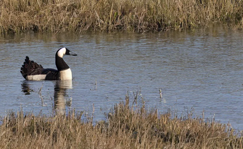 Prompt: a canada goose