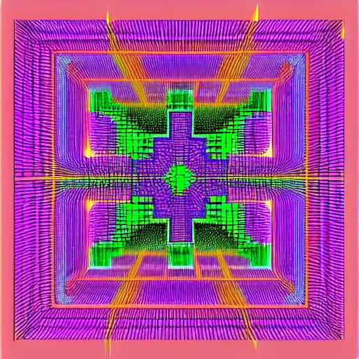 Image similar to cellular automata recursive 3d