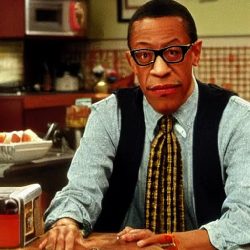 Prompt: “Gus Fring in a 90s sitcom”