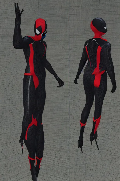 Image similar to black spider - man suit in half life alyx