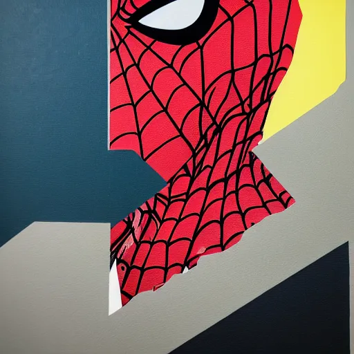 Image similar to Spiderman profile picture by Sachin Teng, asymmetrical, Organic Painting , Matte Painting, geometric shapes, hard edges, graffiti, street art:2 by Sachin Teng:4