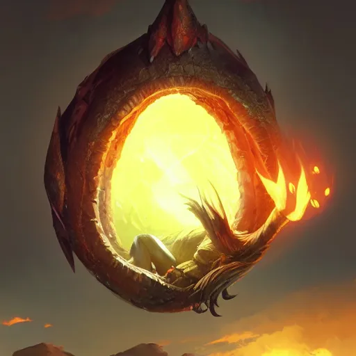 Image similar to epic fantasy dragon egg on a black background, behance hd by jesper ejsing, by rhads, makoto shinkai and lois van baarle, ilya kuvshinov, rossdraws global illumination radiating a glowing aura global illumination ray tracing hdr render in unreal engine 5