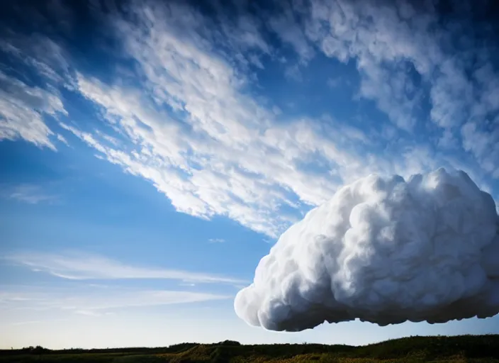 Image similar to cloud in the sky in the shape of a train, professional photography, national geographic