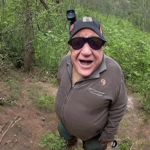 Image similar to danny devito trailcam footage