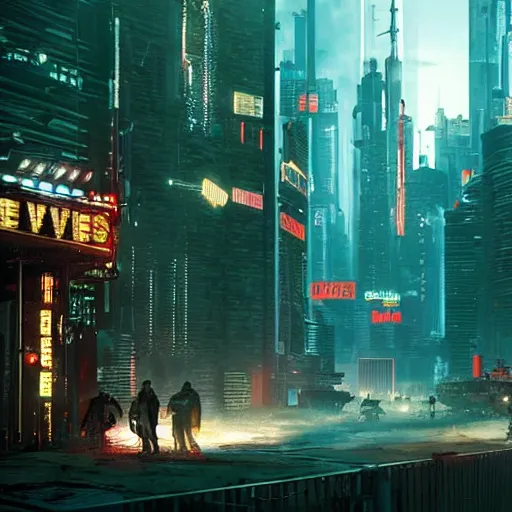 Prompt: cyberpunk wild west, high detail, denis villeneuve