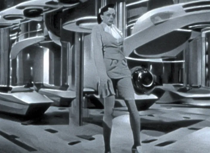 Prompt: scene from the 1947 science fiction film Gattaca