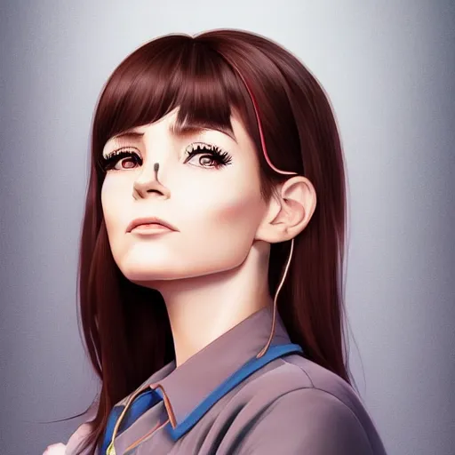 Image similar to a portrait of a beautiful sarah palin, discordancisticities, art by ilya kuvshinov and wlop and and josan gonzalez, shikanosuke yagaki, mitsumayo, reivaille, digital art, highly detailed, intricate, sharp focus, trending on artstation hq, deviantart, pinterest, unreal engine 5, 4 k uhd image