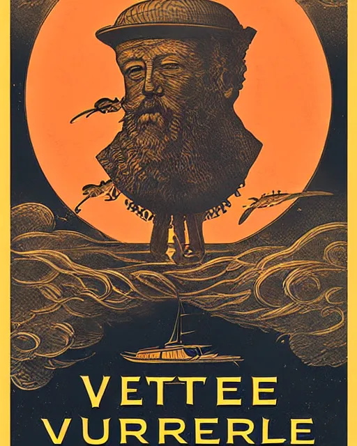 Image similar to artwork by jules verne