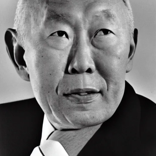 Image similar to lee kuan yew by alexander rodchenko