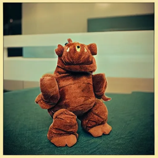 Image similar to “ tarrasque, chibi stuffed animal ”