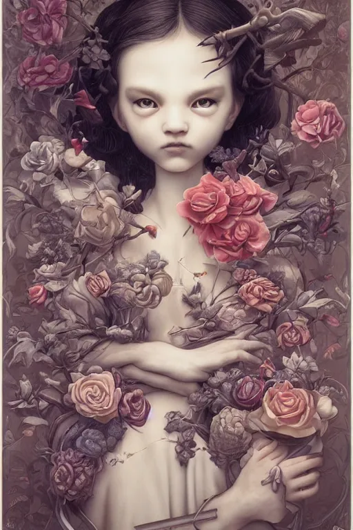 Image similar to by james jean, by mark ryden, by ross tran, by greg rutkowksi