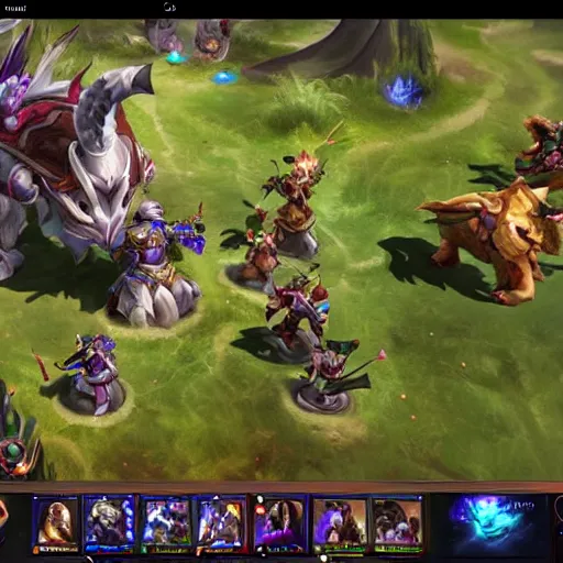 Prompt: a screenshot of the new league of legends MMORPG