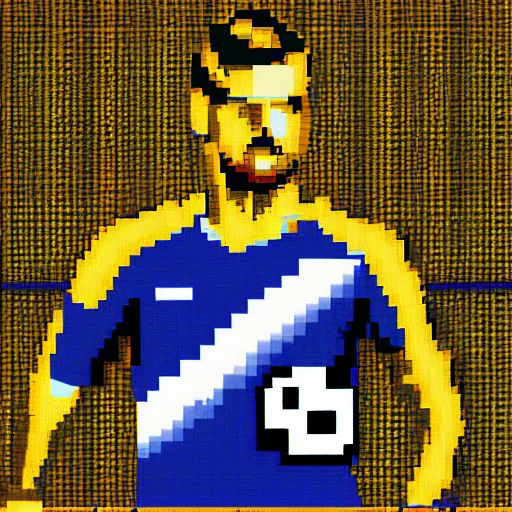 Image similar to ryan gisling in pixel art style