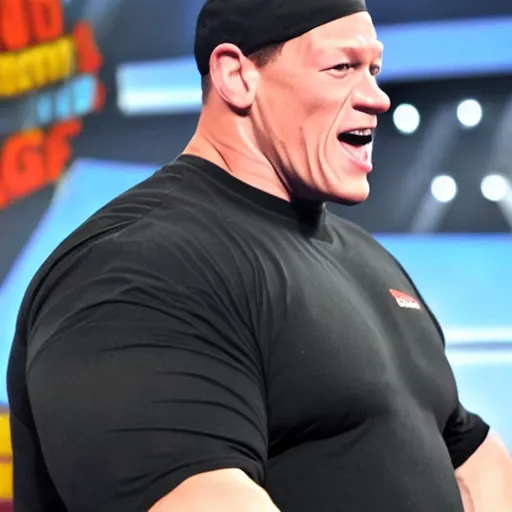 Image similar to chonky john cena. Chonk cena. Chonk. Chonkers. John cena.