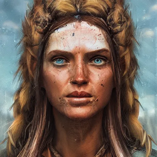Image similar to portrait of a redneck goddess detailed, cinematic photo, artstation,