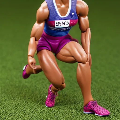 Prompt: jessica ennis-hill action figure, figurine, detailed product photo, high quality,