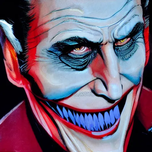 Image similar to photorealistic picture, by bob peak and alex ross, arthur fleck joker realistic comic panel, gouache and wash paints, fine details, fine intricate, fine facial proportionate, fine body proportionate, fine fix broken line, fine fix duplicate line, fine background proportionate, smooth focus, sharp details, bokeh, 4 k, fine 5 k details