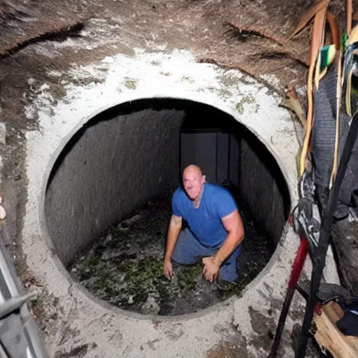 Image similar to Florida man discovers hidden tunnel under his house. Inside is the world's largest gator