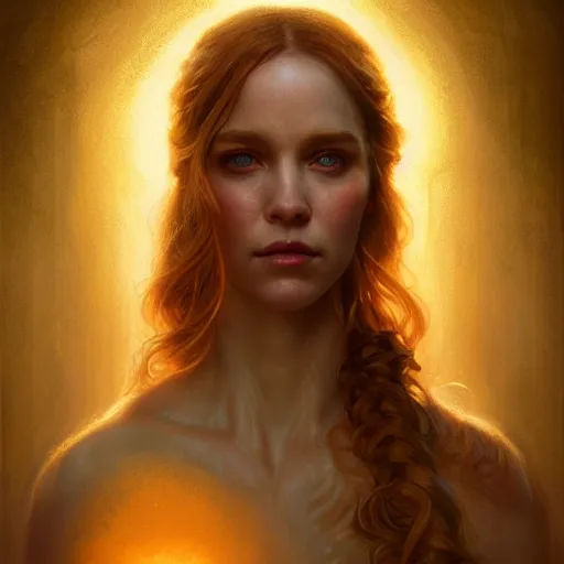 Image similar to majestic gracious regal seductive aphrodite portrait, ancient greece, atmospheric lighting, painted, intricate, volumetric lighting, beautiful, rich deep colours masterpiece, golden hour, sharp focus, ultra detailed, by leesha hannigan, ross tran, thierry doizon, kai carpenter, ignacio fernandez rios