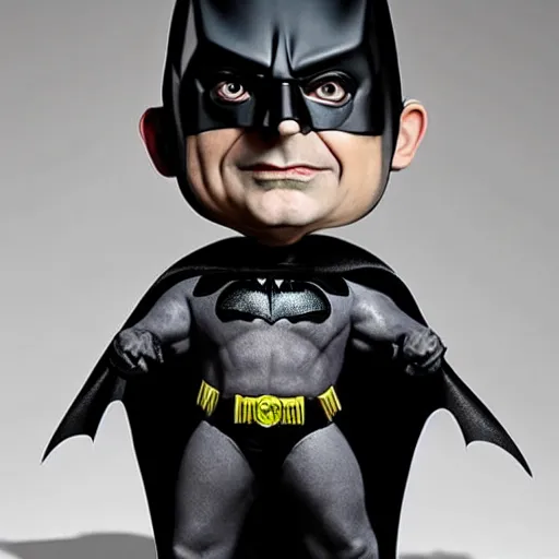 Prompt: Rowan Atkinson as Batman, detailed, dinamic lighting, gothic