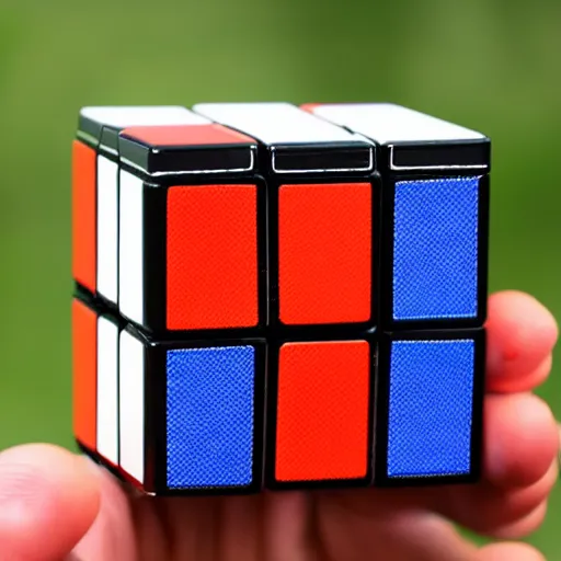 Image similar to a rubix cube made of fire