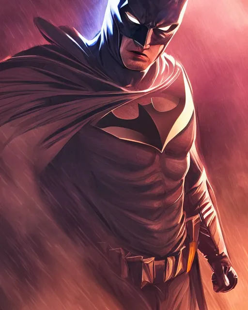 Image similar to ven as batman, with the powers of flash, dynamic lighting, fantasy concept art, trending on art station, stunning visuals, creative, cinematic, ultra detailed, comic strip style