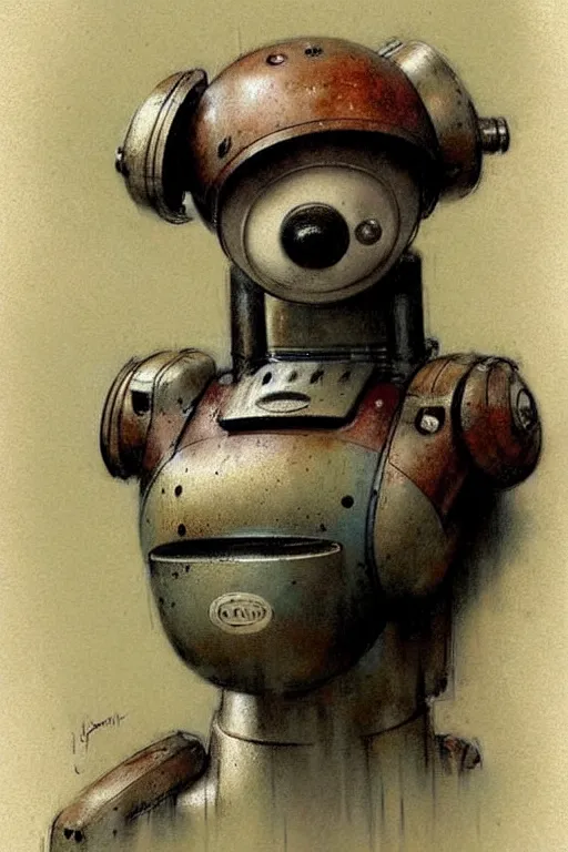 Image similar to (((((1950s retro robot dog . muted colors.))))) by Jean-Baptiste Monge !!!!!!!!!!!!!!!!!!!!!!!!!!!