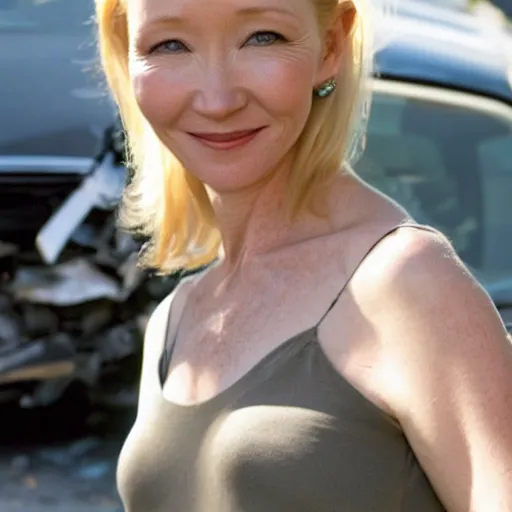 Image similar to anne heche in a deadly car accident