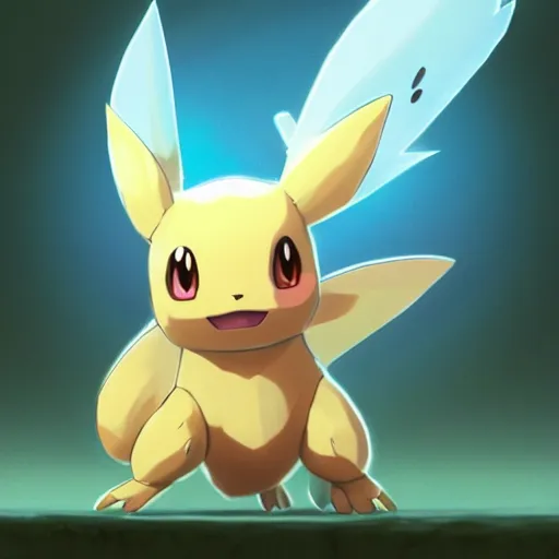 translucent cute pokemon like pet with cute eyes,, Stable Diffusion