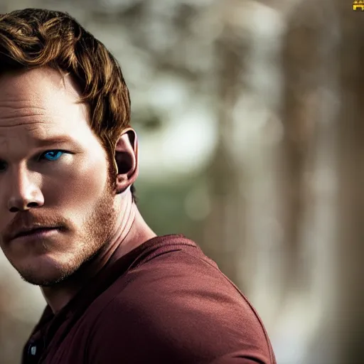 Image similar to Chris pratt as live action mario, 4k headshot photography