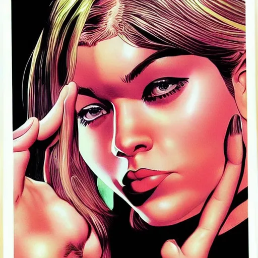 Image similar to chole grace moretz by artgem by brian bolland by alex ross by artgem by brian bolland by alex rossby artgem by brian bolland by alex ross by artgem by brian bolland by alex ross