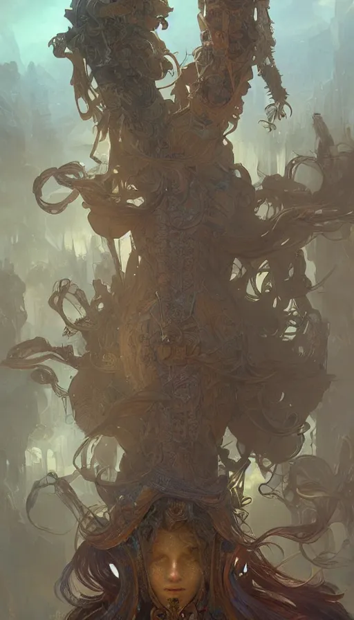 Image similar to giants in the realm of men, fibonacci, sweat drops, insane, intricate, highly detailed, digital painting, artstation, concept art, smooth, sharp focus, illustration, Unreal Engine 5, 8K, art by artgerm and greg rutkowski and alphonse mucha