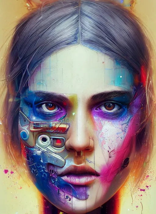 Prompt: beautiful portrait of lofi cyberpunk ditto, by Tristan Eaton, Stanley Artgermm, Tom Bagshaw, Greg Rutkowski, Carne Griffiths. trending on DeviantArt, face enhance, hyper detailed, trending on Artstation, 8k, masterpiece, graffiti paint, fine detail, full of color, intricate detail, golden ratio illustration