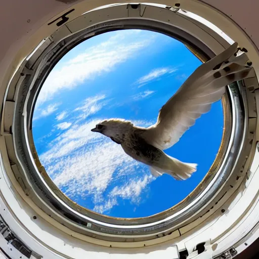 Image similar to a window to space