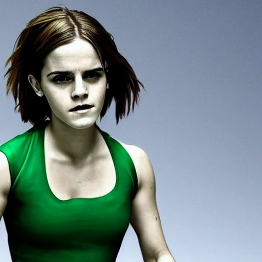 Image similar to Emma Watson as She Hulk