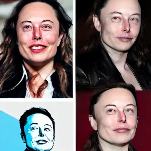 Image similar to Elon musk as a woman