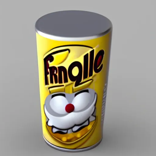 Image similar to the new futuristic Pringles logo, 3d render