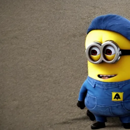 Prompt: minion from the movie the minions in idf soldier uniform