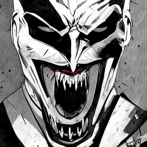 Image similar to the batman who laughs, comic strip style, dynamic lighting, fantasy concept art, trending on art station, stunning visuals, creative, cinematic, portrait, ultra detailed