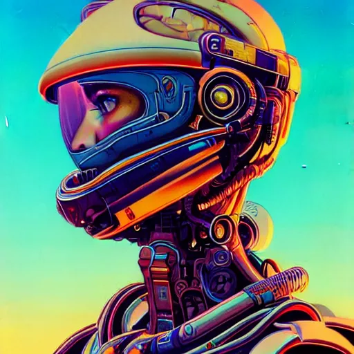 Image similar to high quality high detail portrait of a halo 3 diesel punk character in an alien world, tristan eaton, victo ngai, artgerm, rhads, ross draws, hyperrealism, intricate detailed, alphonse mucha, 8 k, sci - fi, pastel colors, artstation,