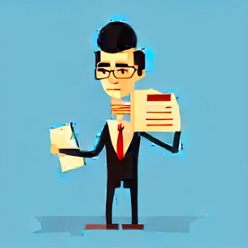 Image similar to a 2 d lawyer character, vector art, digital art, portrait, 4 k, 8 k, sharp focus, smooth, illustration, concept art, design