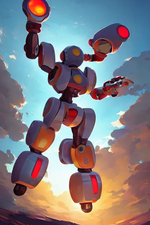 Image similar to metabots medabots medarotto medarot robot minimalist comics, behance hd by jesper ejsing, by rhads, makoto shinkai and lois van baarle, ilya kuvshinov, rossdraws global illumination ray tracing hdr radiating a glowing aura