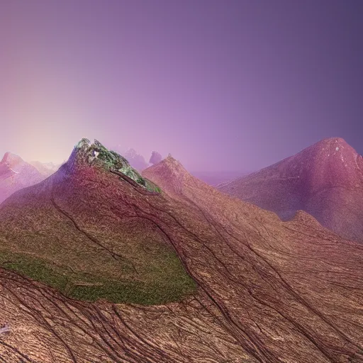 Image similar to photograph of tafira mountain, hyperrealistic, dynamic lighting,