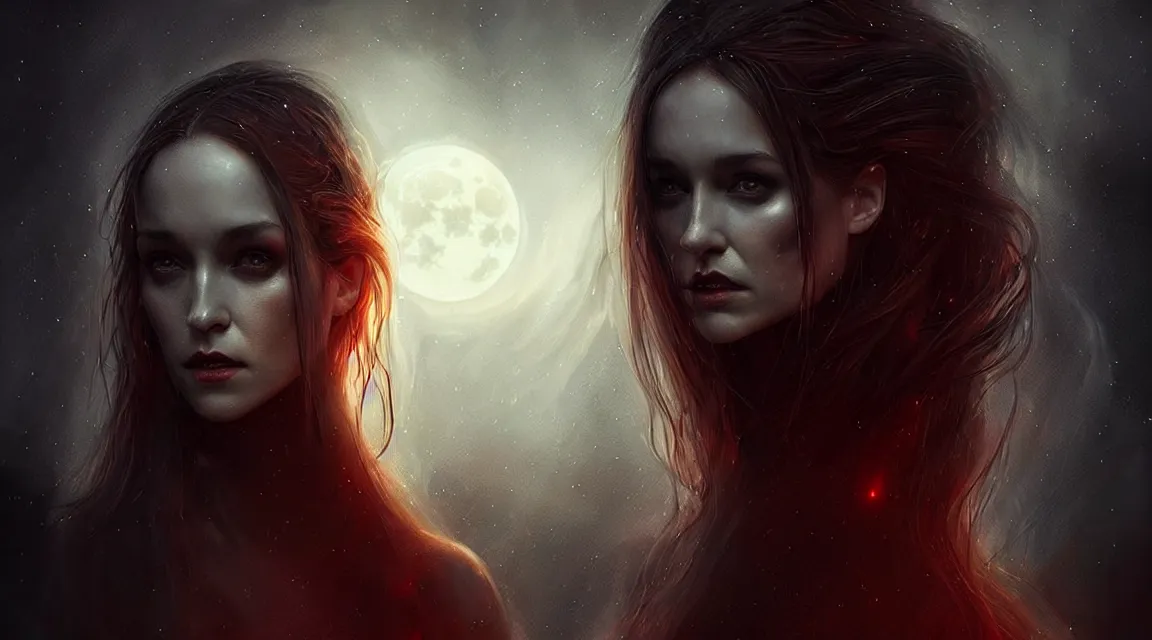 Prompt: epic professional digital art of 🧛🏼🌛, ambient lighting, painted, gorgeous, stunning, symmetrical, impressive, leesha hannigan, van herpen, best on artstation, cgsociety, wlop, pixiv, stunning, gorgeous, much wow, cinematic, masterpiece